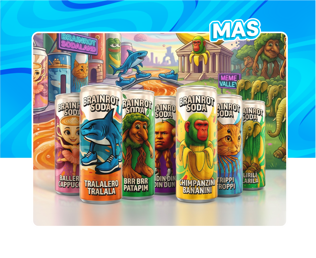 Collection de canettes Brainrot