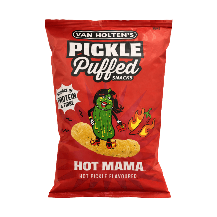 Van Holten's Pickle Puffed Snacks Hot Mama - My American Shop