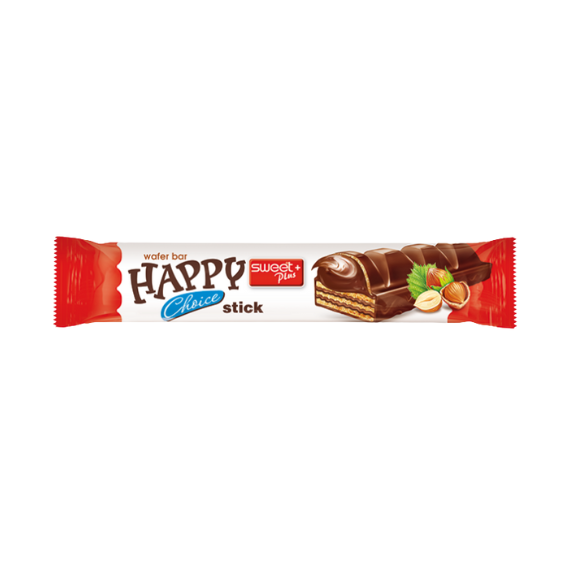 Happy Choice Wafer Stick Hazelnut cream and cocoa - My American Shop