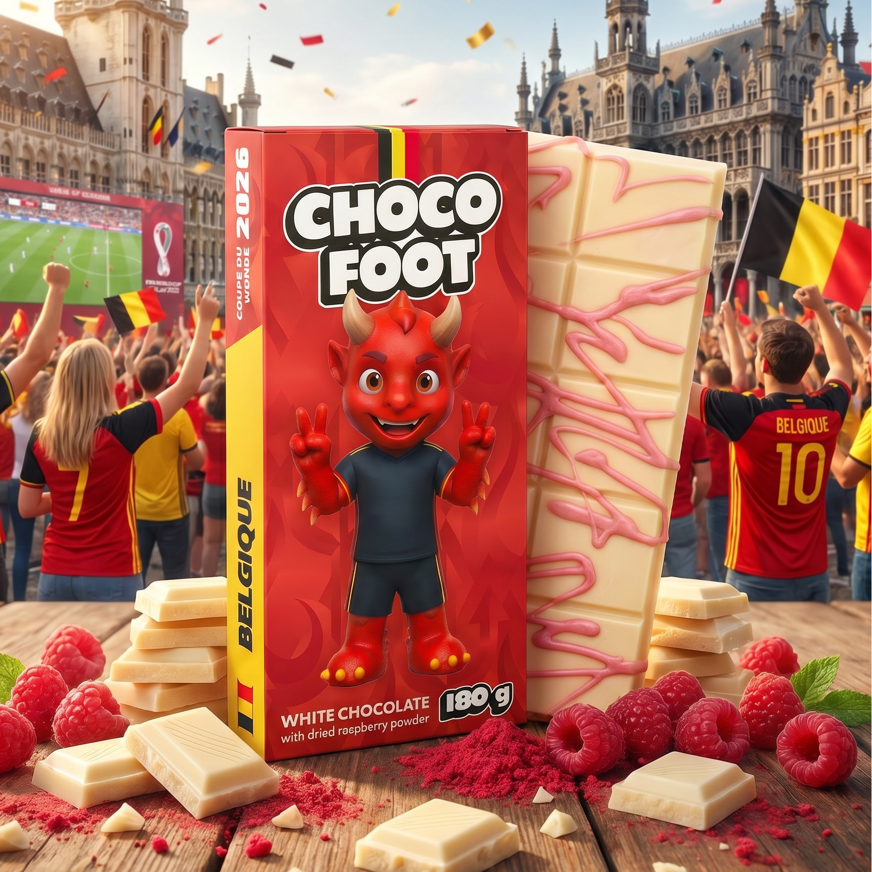 Choco Foot Belgium Raspberry Chocolate