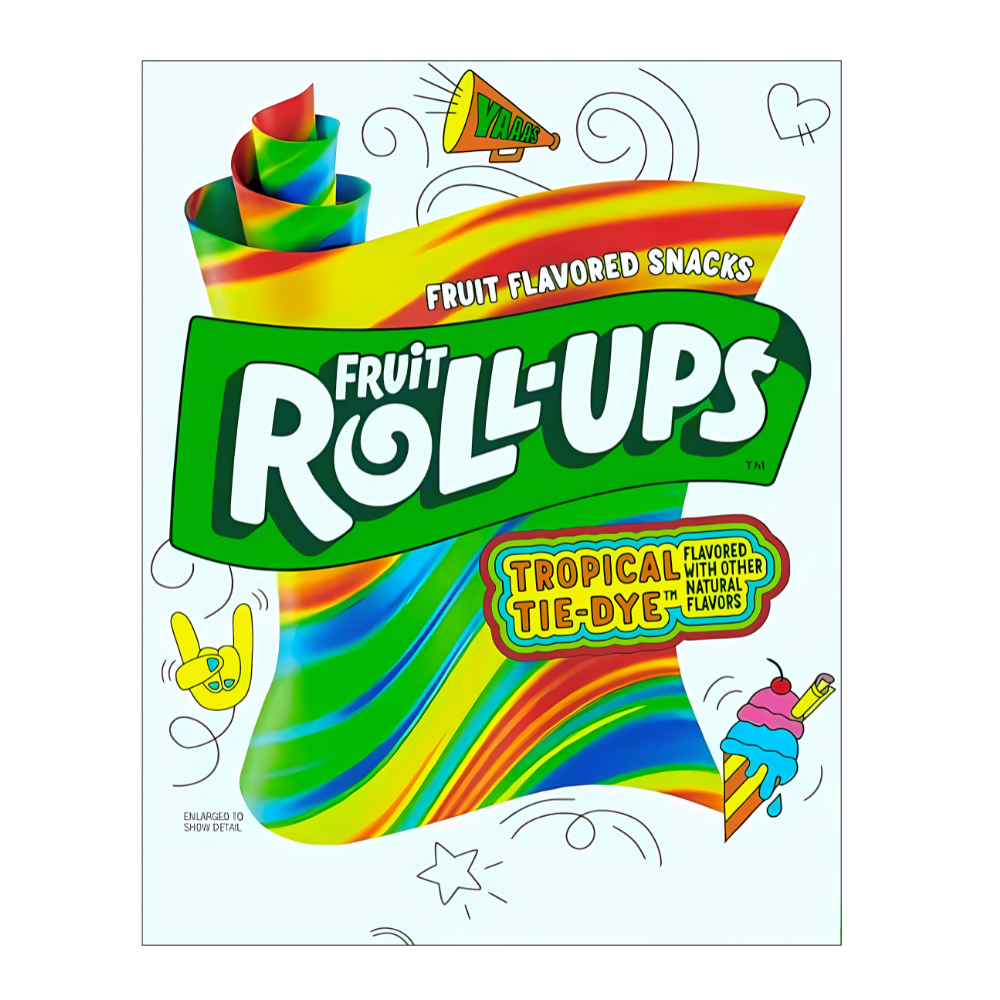Betty Crocker Fruit Roll-Ups Tropical Tie-dye - My American Shop