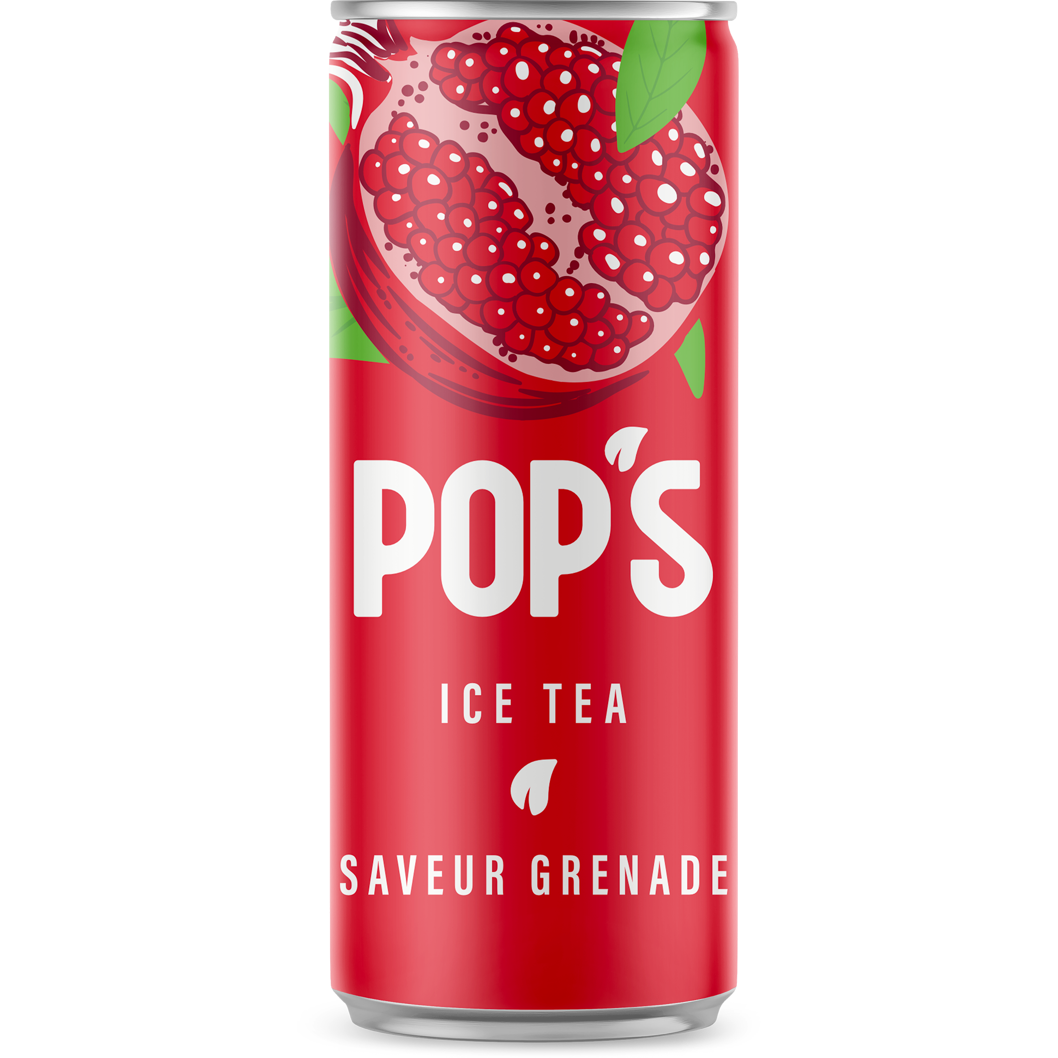 Pop's Ice Tea Pomegranate Can