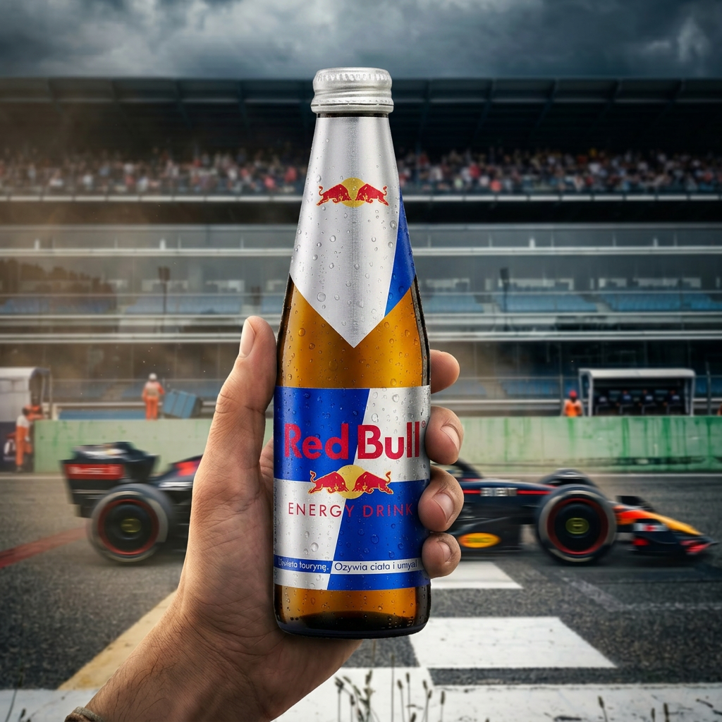 Red Bull Energy Drink Glass Bottle Original