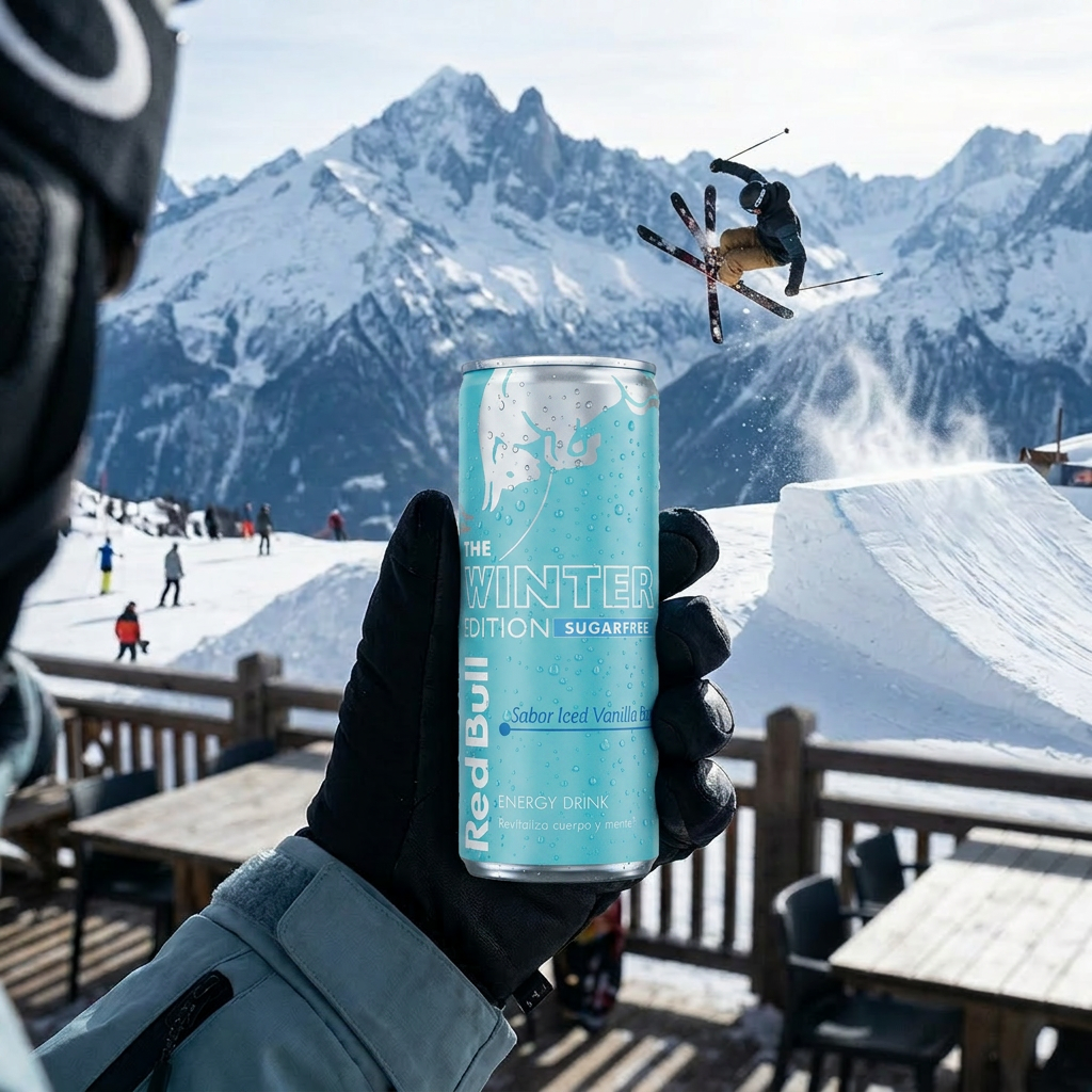 Red Bull Energy Drink Winter Edition Sugarfree Iced Vanilla Berry