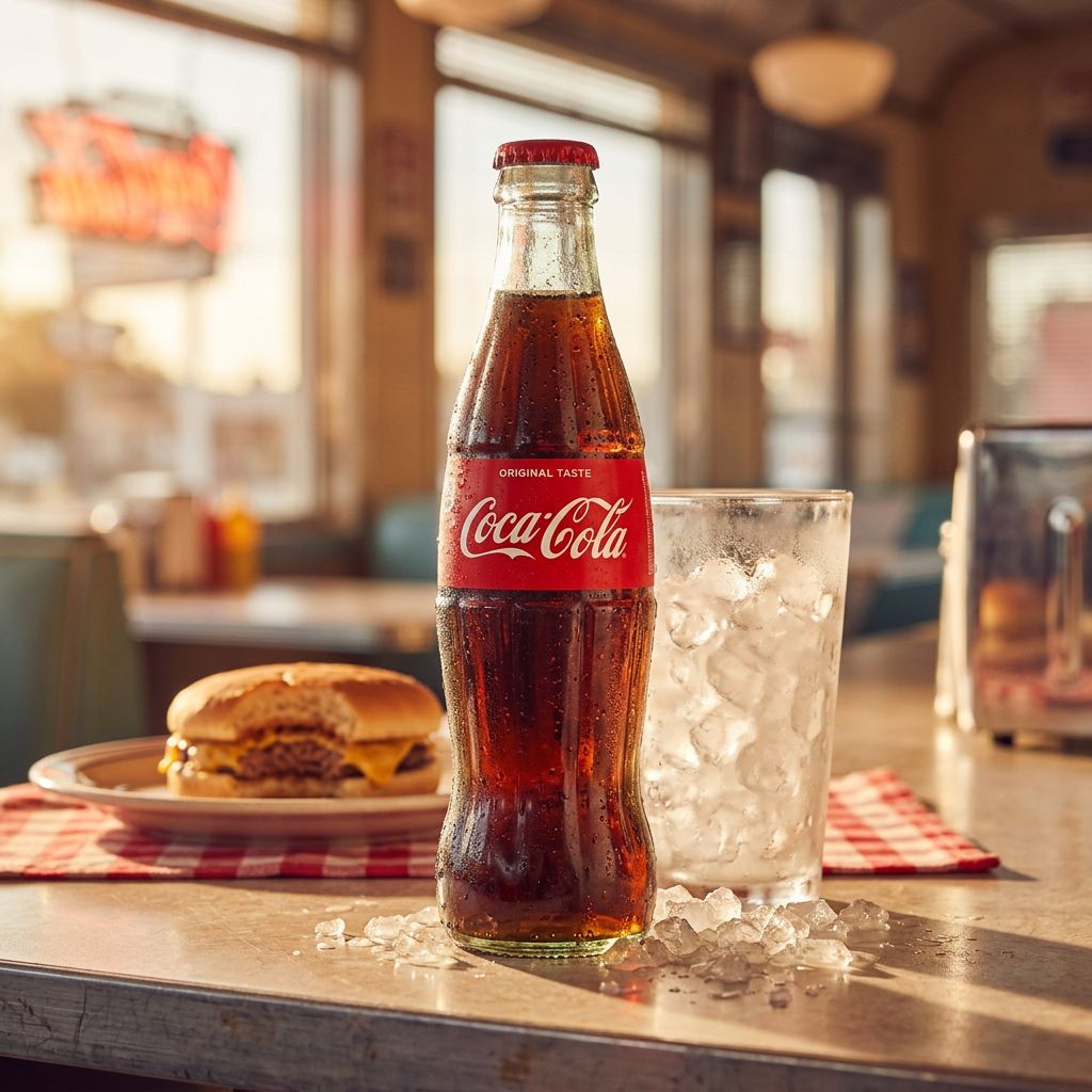 Coca-Cola Original en bouteille en verre iconique importée des États-Unis, disponible sur My American Shop