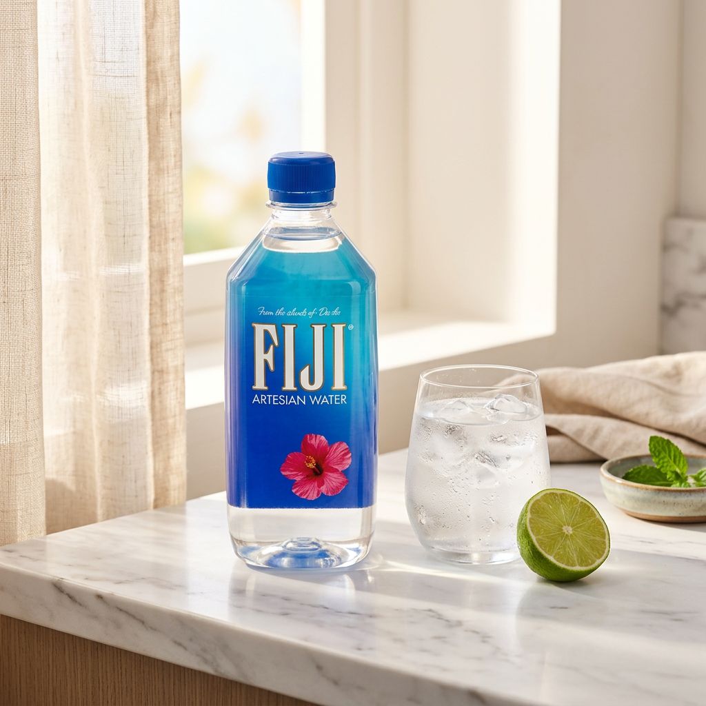 Fiji Water Medium, eau minérale artésienne des îles Fidji, disponible sur My American Shop