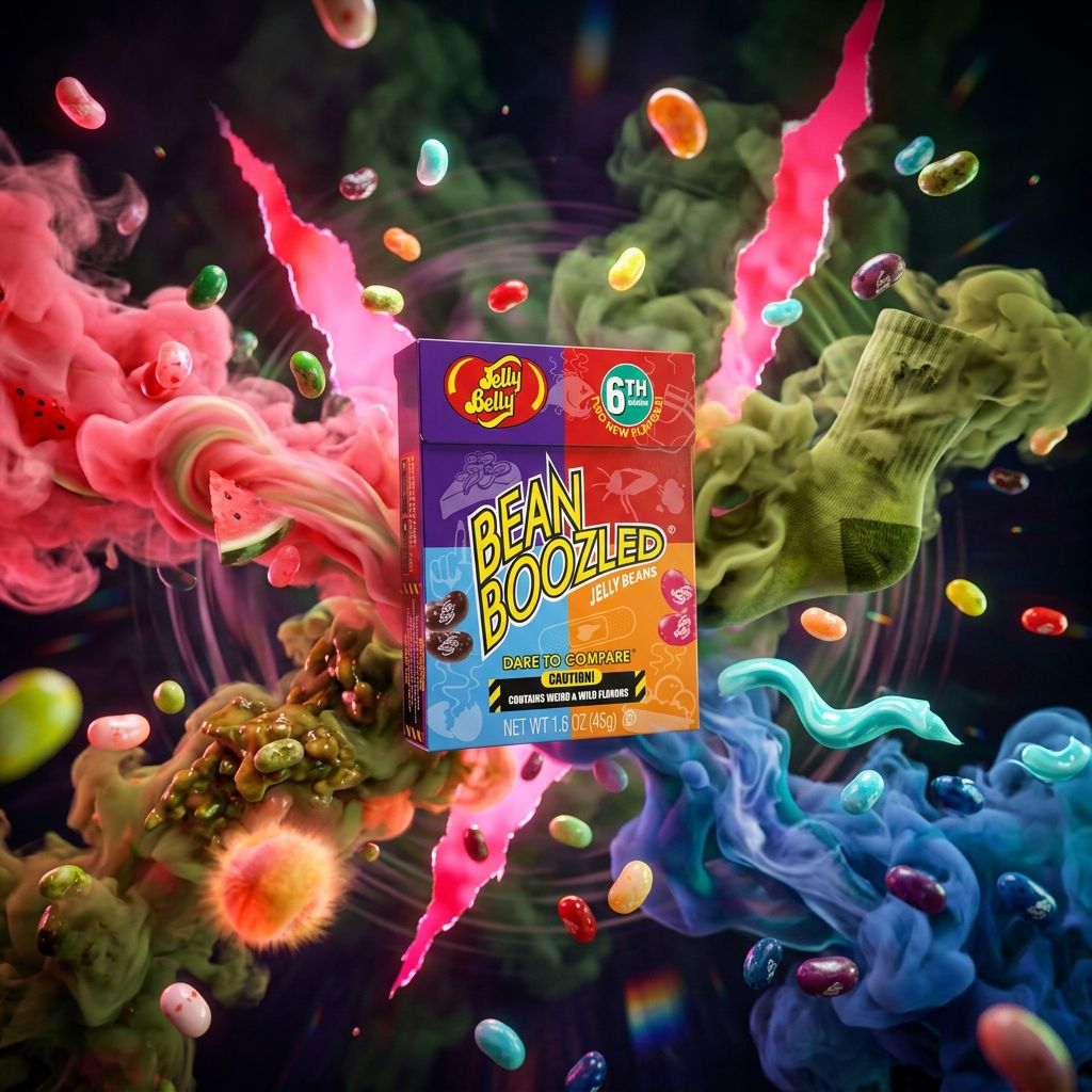 Jelly Belly Bean Boozled Small Box, bonbons défi saveurs douteuses, importé des USA, disponible sur My American Shop