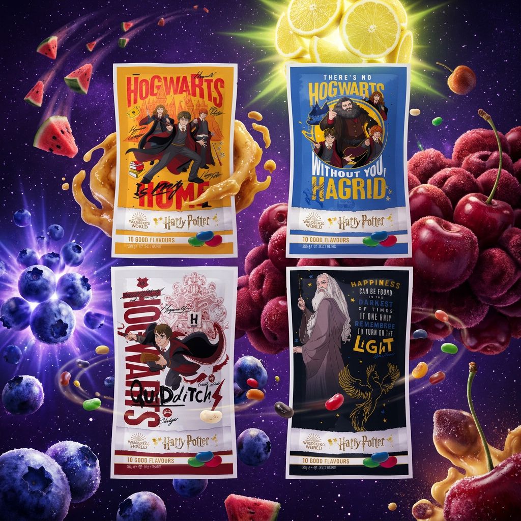 Jelly Belly Beans Harry Potter 10 saveurs format Small, bonbons americains fruites, disponible sur My American Shop