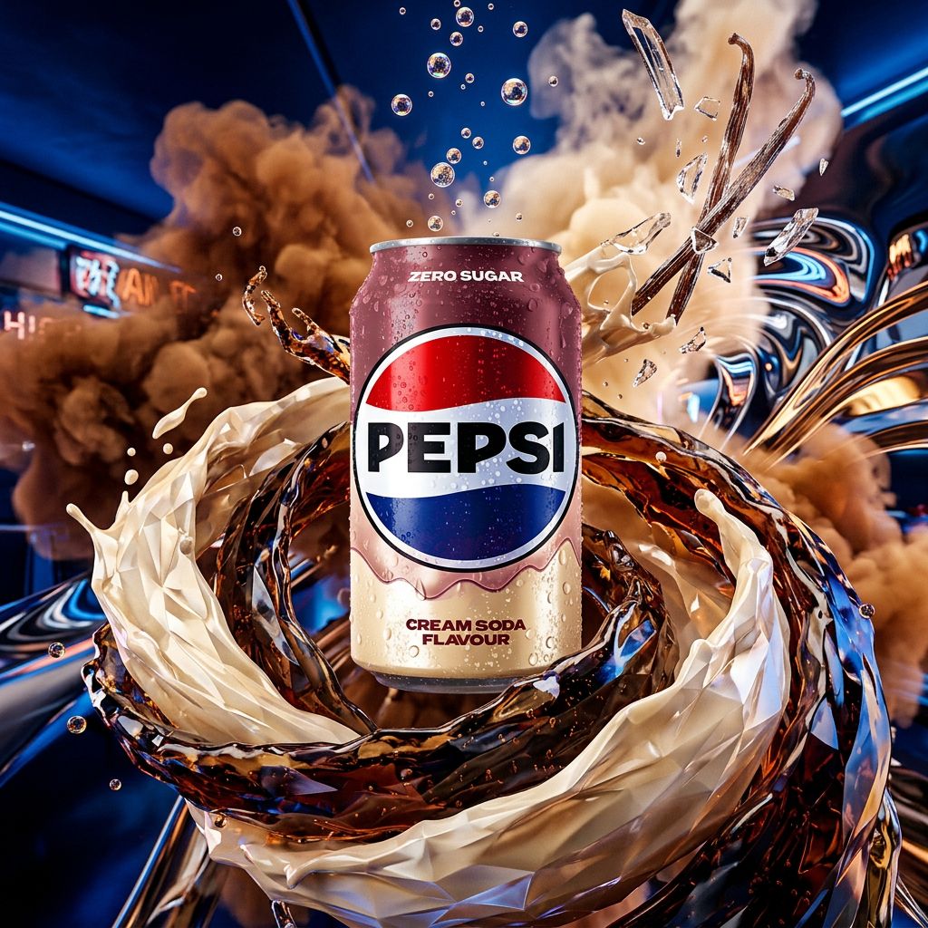 Pepsi Zero Sugar Cream Soda vanille, canette américaine importée, 0g sucre, disponible sur My American Shop