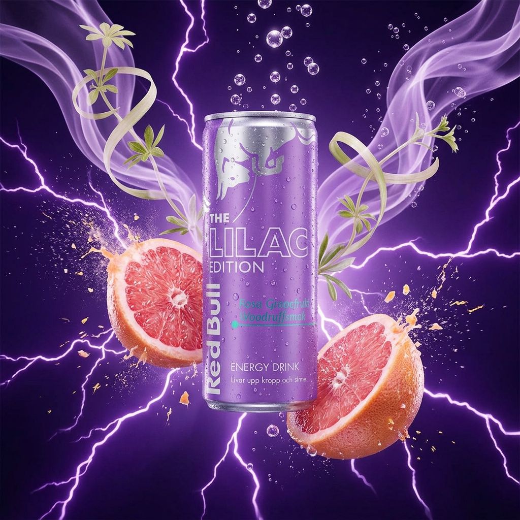 Red Bull Lilac Edition pamplemousse rose & aspérule 250ml, édition limitée, disponible sur My American Shop