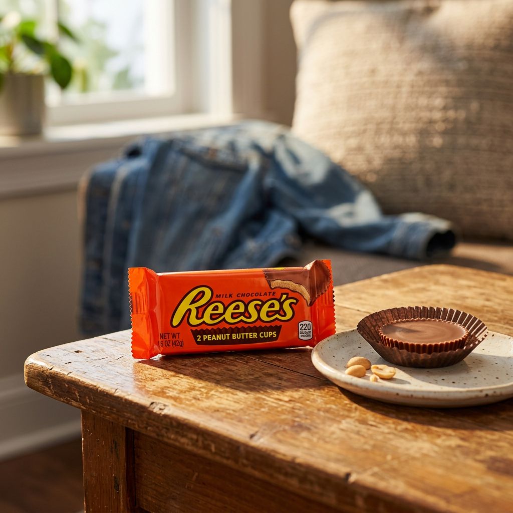 Reese's 2 Peanut Butter Cups, biscuits chocolat cacahuète format duo, origine USA, disponible sur My American Shop
