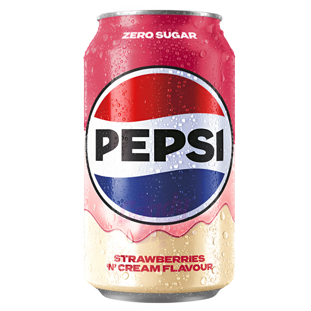 Pepsi Zero Sugar Strawberry & Cream - My American Shop