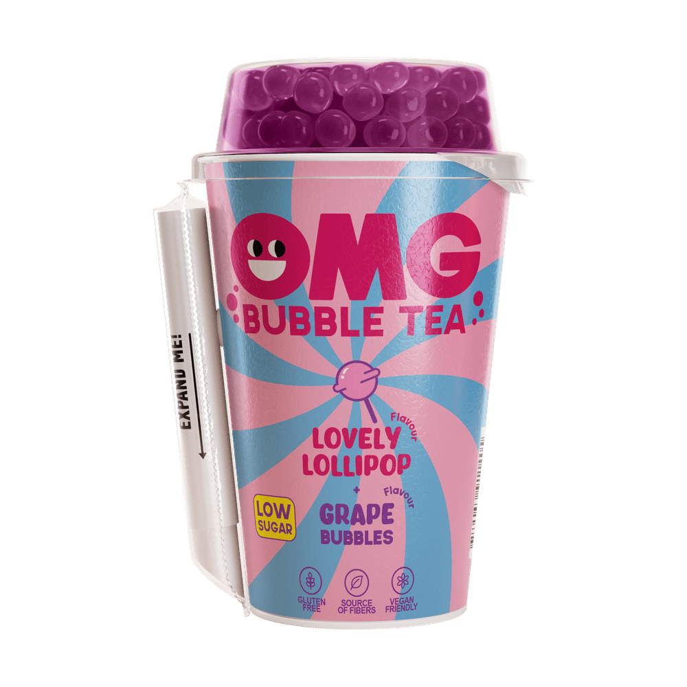 OMG Bubble Tea Lovely Lollipop and Grape - My American Shop