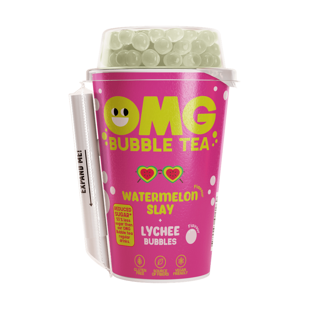 OMG Bubble Tea Watermelon and Lychee - My American Shop