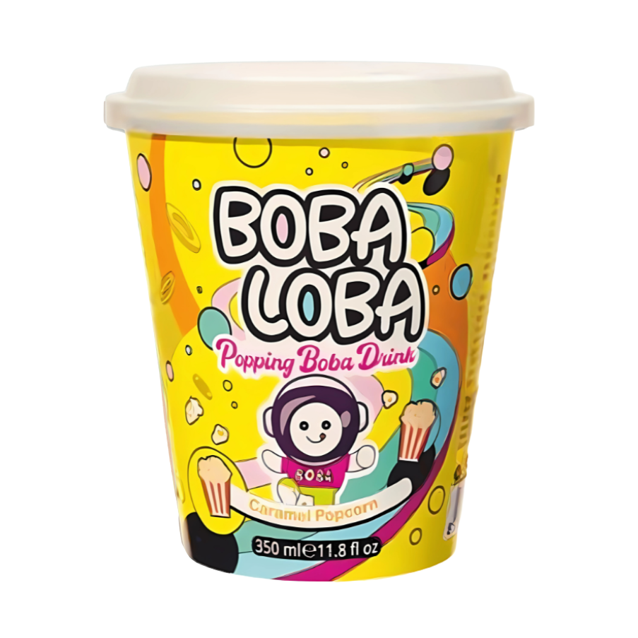 Boba Loba Caramel & Popcorn - My American Shop