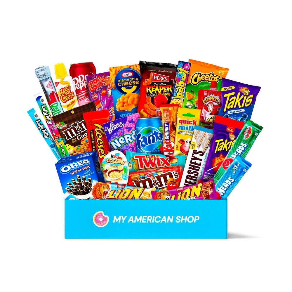 Pack découverte bonbons américains : 24.75€ TTC. Livraison 24/48h en France