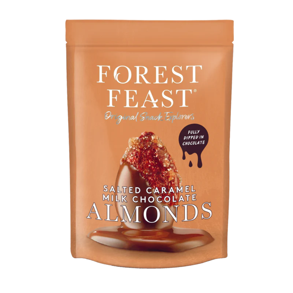 Forest Feast Milk Chocolate Salted Caramel Almonds - My American Shop