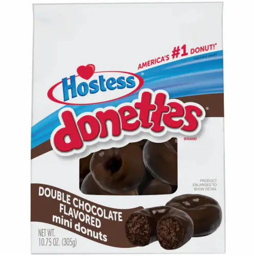 Hostess Donettes Mini Donuts Double Chocolate - My American Shop France