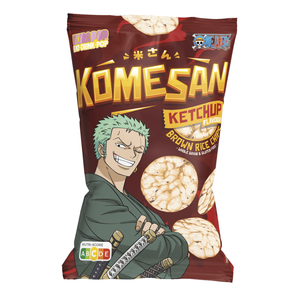 komesan One piece Rice Chips Zoro Ketchup - My American Shop