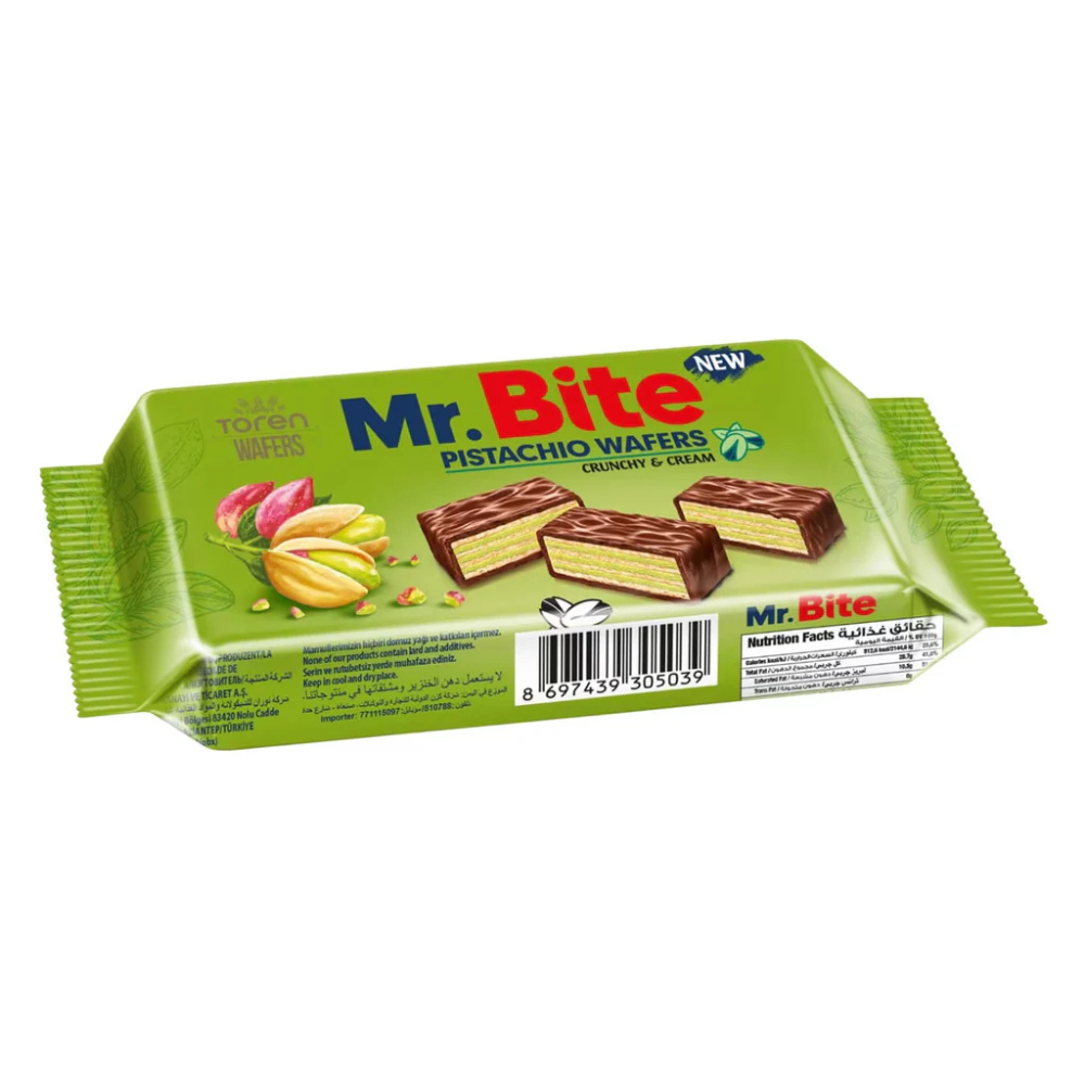Mr.Bite Wafers Pistachio - My American Shop