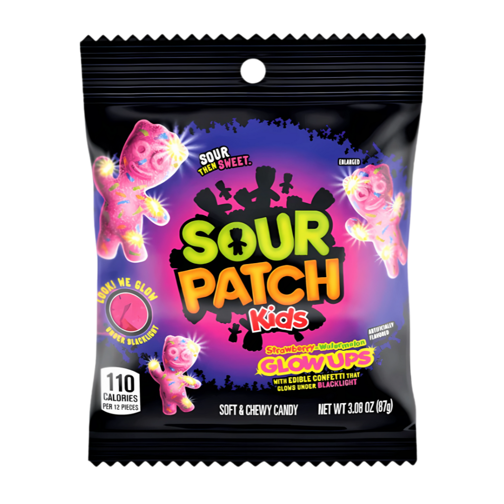 Sour Patch Kids Glow Strawberry & Watermelon - My American Shop