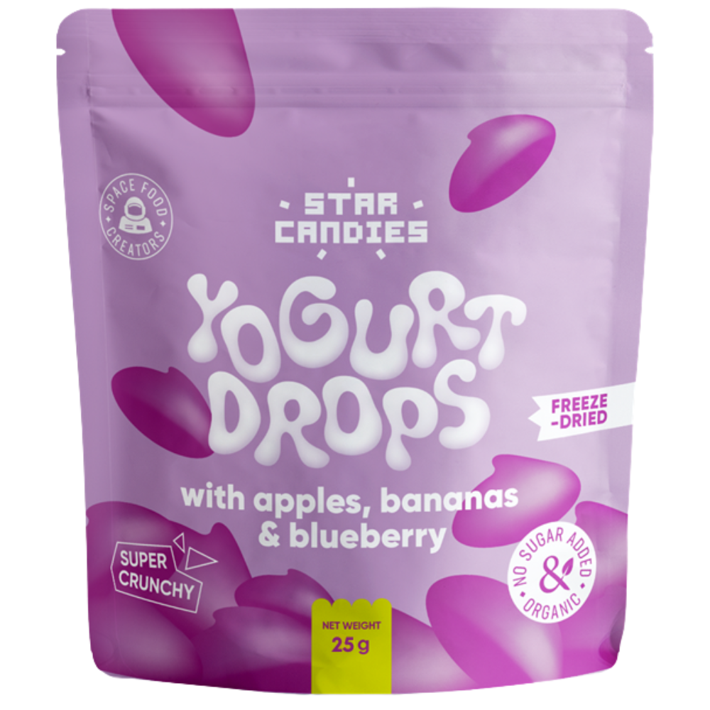 Star Candies Freeze Dried Yogurt Drops Apple Banana & Blueberry - My American Shop