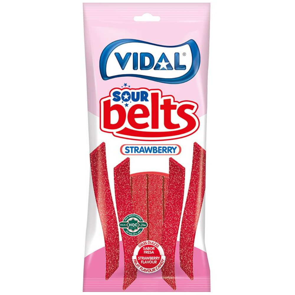 Vidal Sour Belts Strawberry - My American Shop