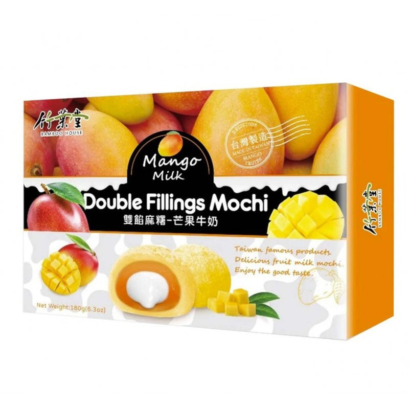 Bamboo House Double Fillings Mochi Mango Milk - My American Shop