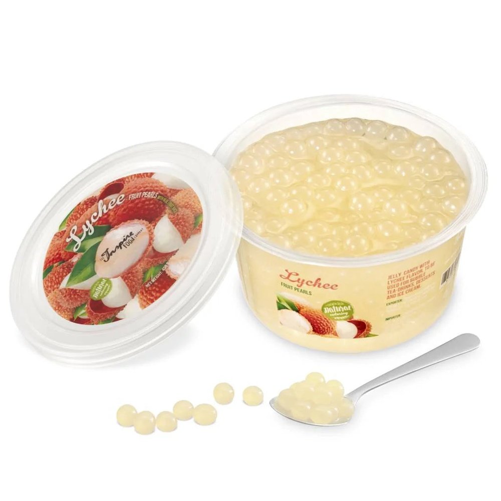 Bubble Tea Popping Fruit Pearls Lychee - My American Shop