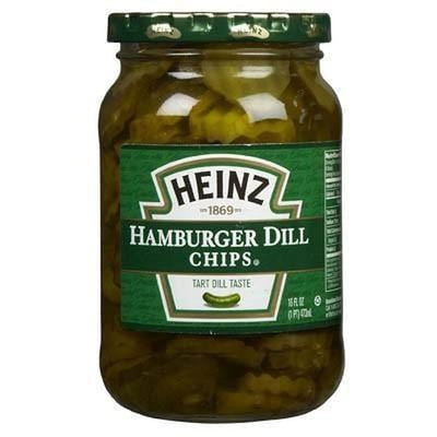 HEINZ HAMBURGER DILL CHIPS RONDELLES CORNICHON