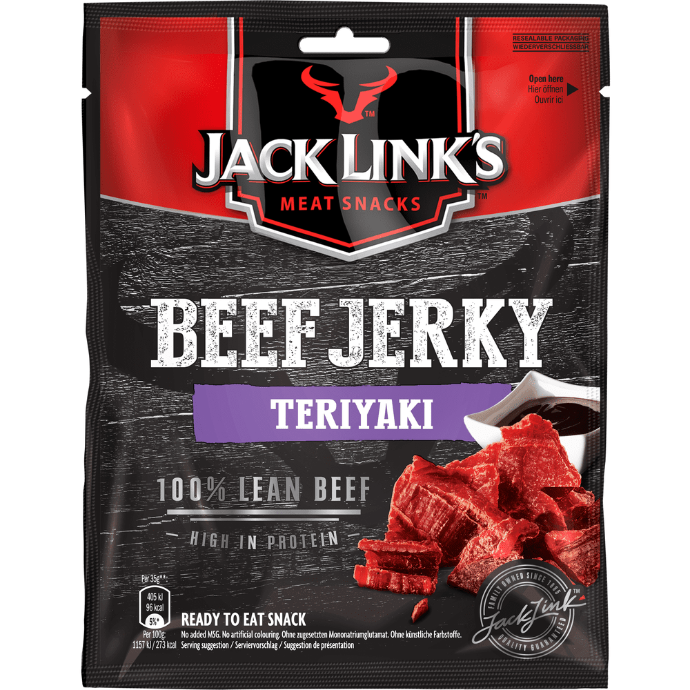 JACK LINK'S BEEF JERKY TERIYAKI XXL - My American Shop