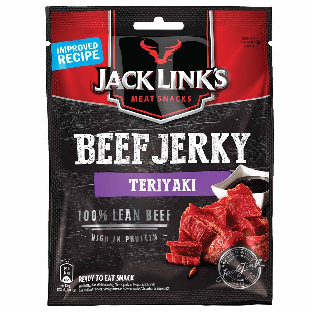 JACK LINK'S BEEF JERKY TERIYAKI MEDIUM - My American Shop