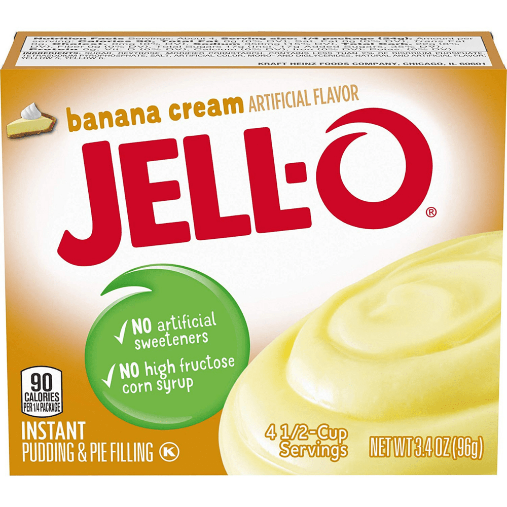 JELLO POUDING À LA BANANE - My American Shop