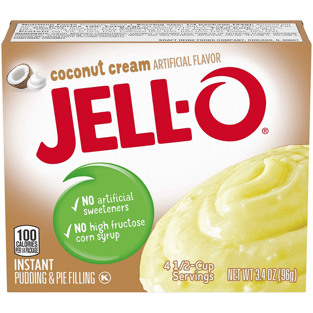 JELL-O PUDDING NOIX DE COCO - My American Shop