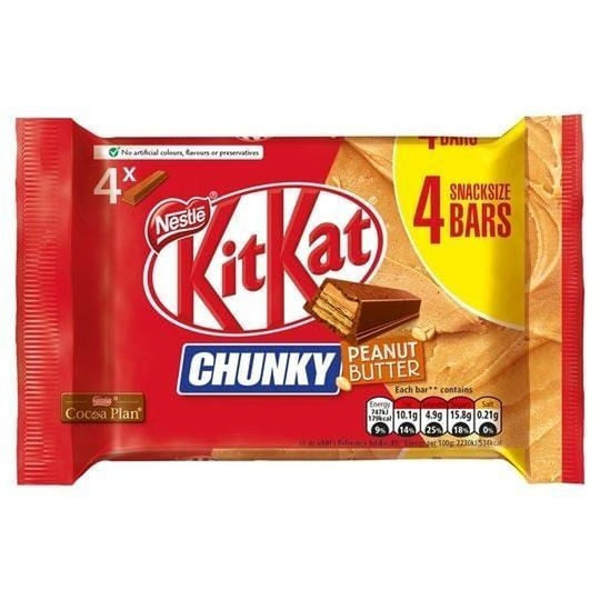 KITKAT CHUNKY PEANUT BUTTER MULTIPACK - My American Shop