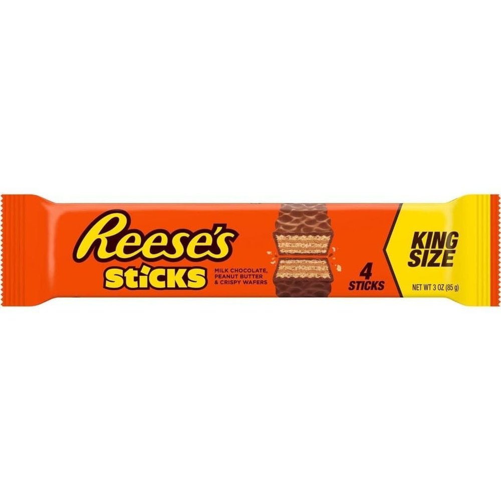REESE'S STICKS BARRES CHOCOLATÉES GAUFRÉES KING SIZE - My American Shop