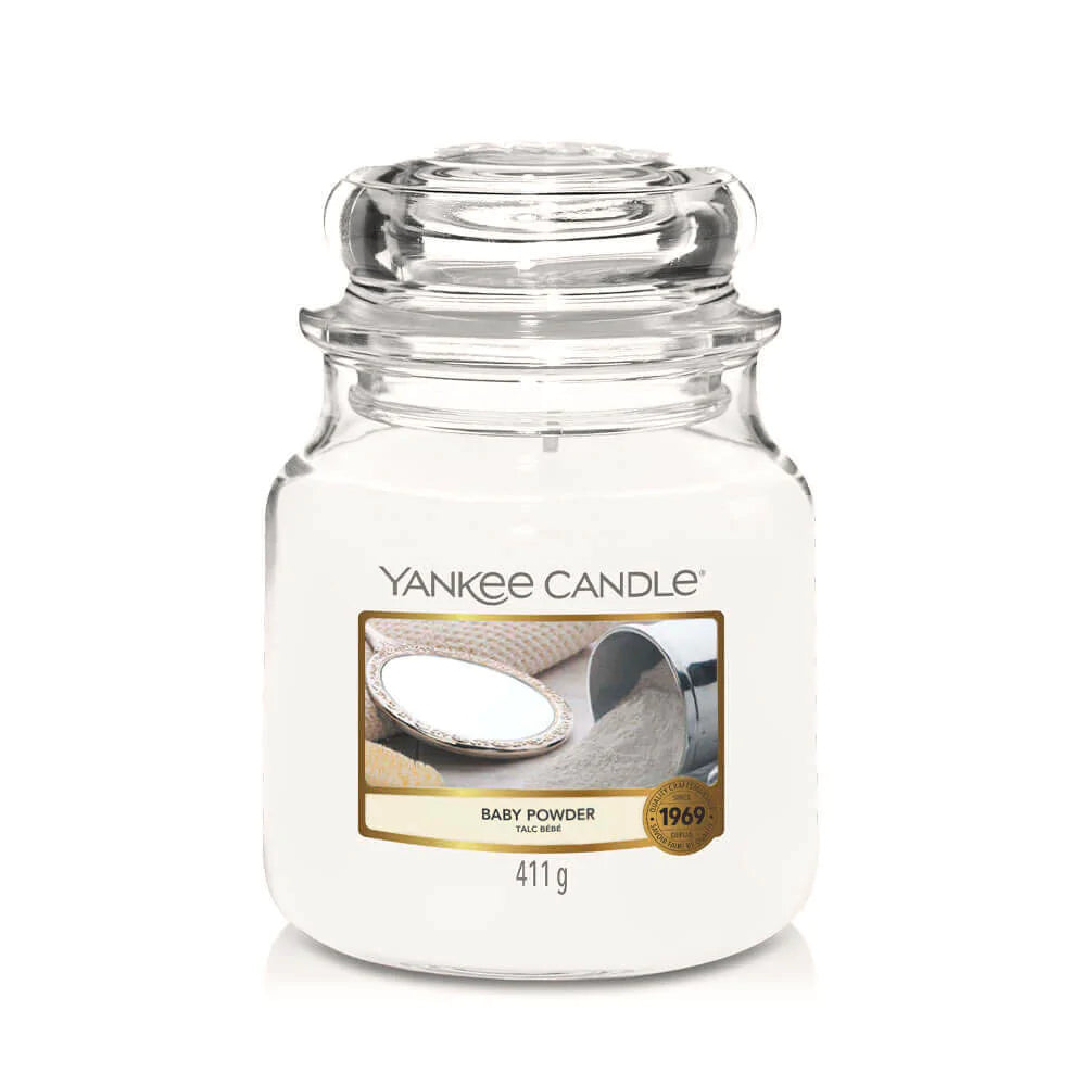 Yankee Candle Baby Powder Moyenne Jarre - My American Shop