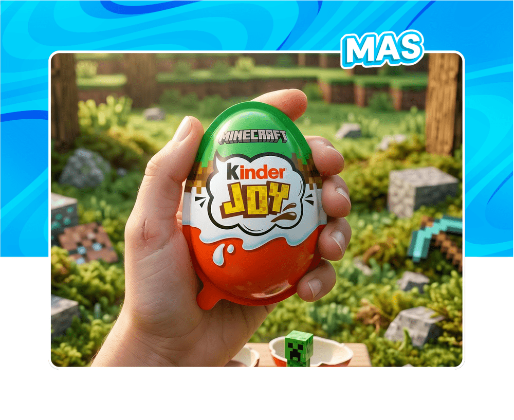 Kinder Joy Minecraft : les œufs Kinder en édition limitée débarquent chez My American Shop