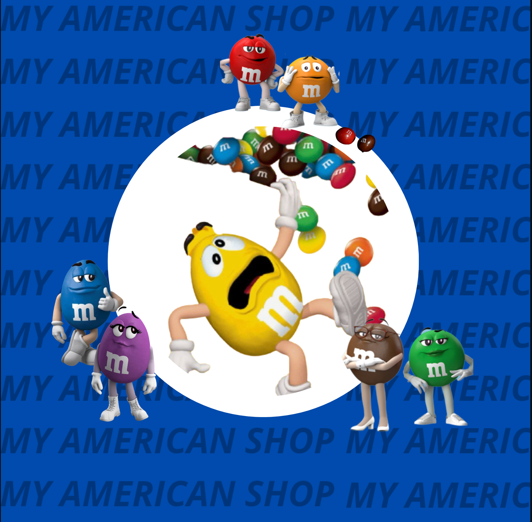 Les Mascottes M&M's - My American Shop