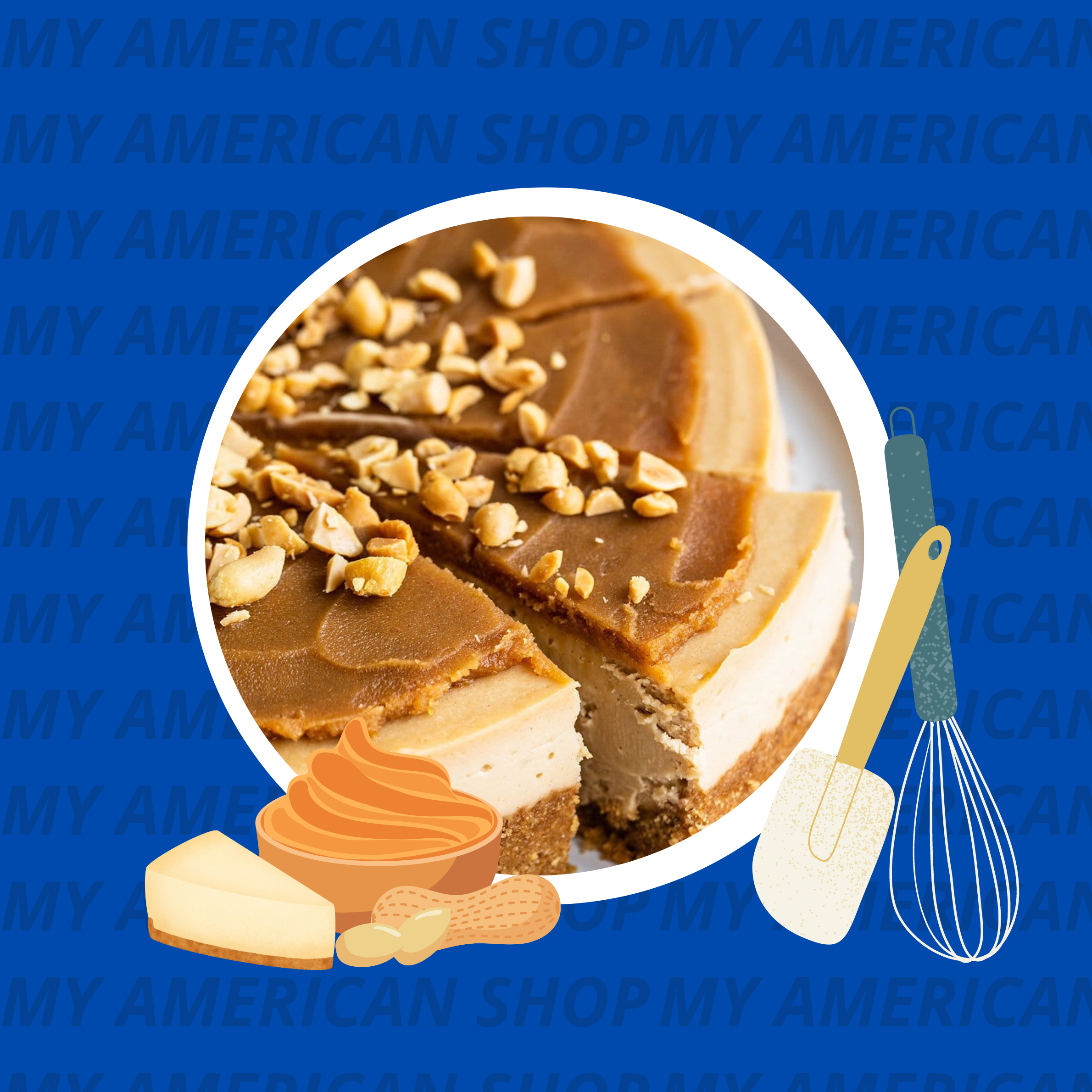 Cheesecake au beurre de cacahuète - My American Shop