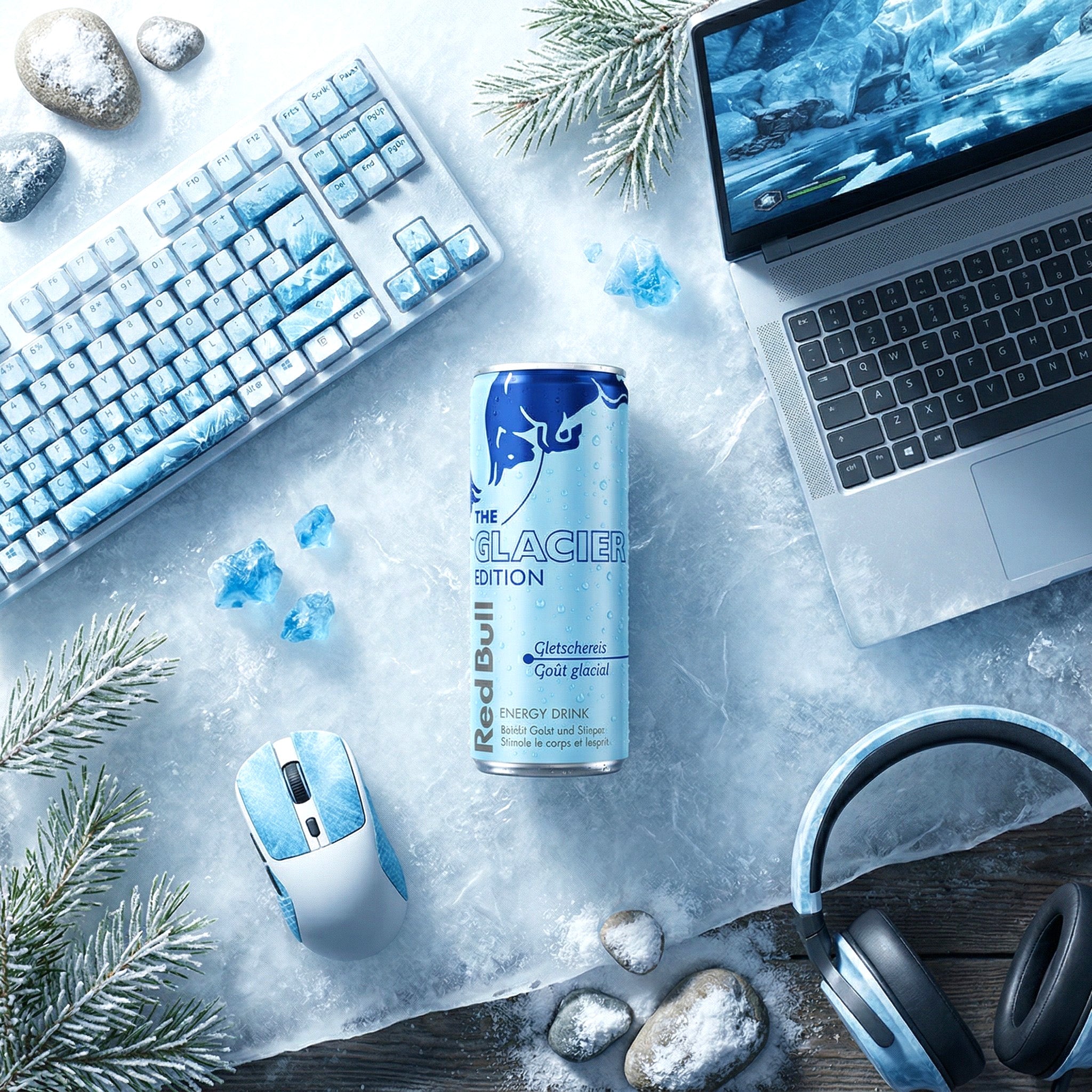 Red Bull Energy Drink Glacier Edition