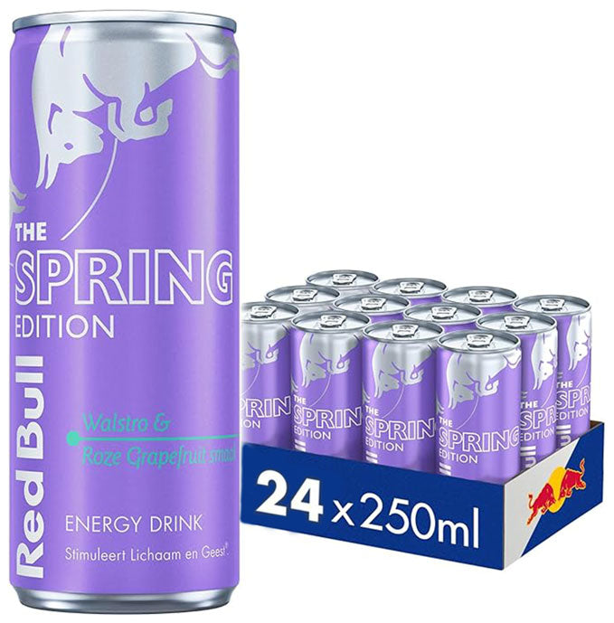 Pack Red Bull Energy Drink Spring Edition Woodruff & Pink Grapefruit (24 unités) - My American Shop