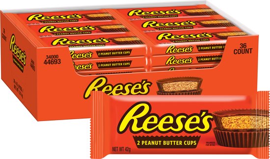 Pack Reese's 2 Peanut Butter Cups (36 unités) - My American Shop