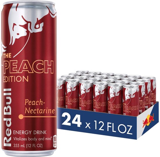 Pack Red Bull Energy Drink Peach (24 unités) - My American Shop