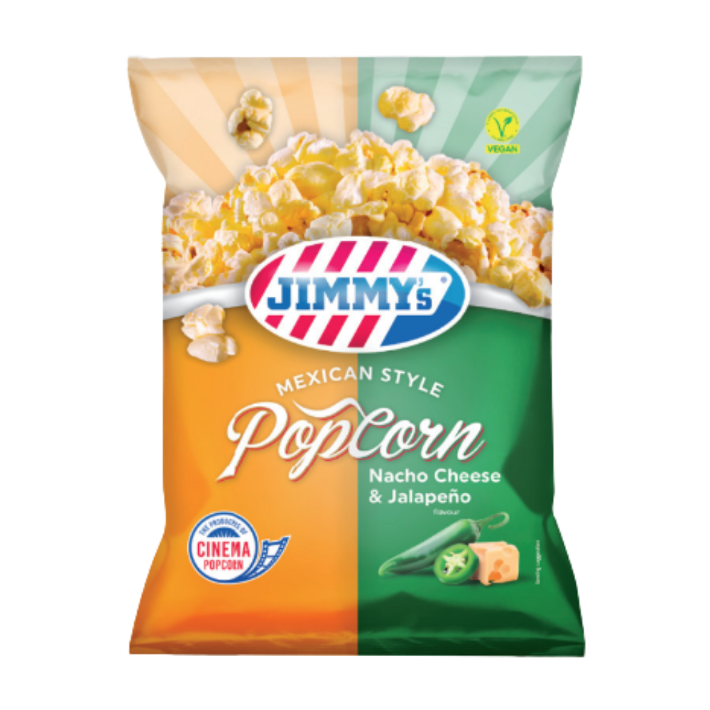 Jimmy's Popcorn Nacho Cheese & Jalapeno - My American Shop