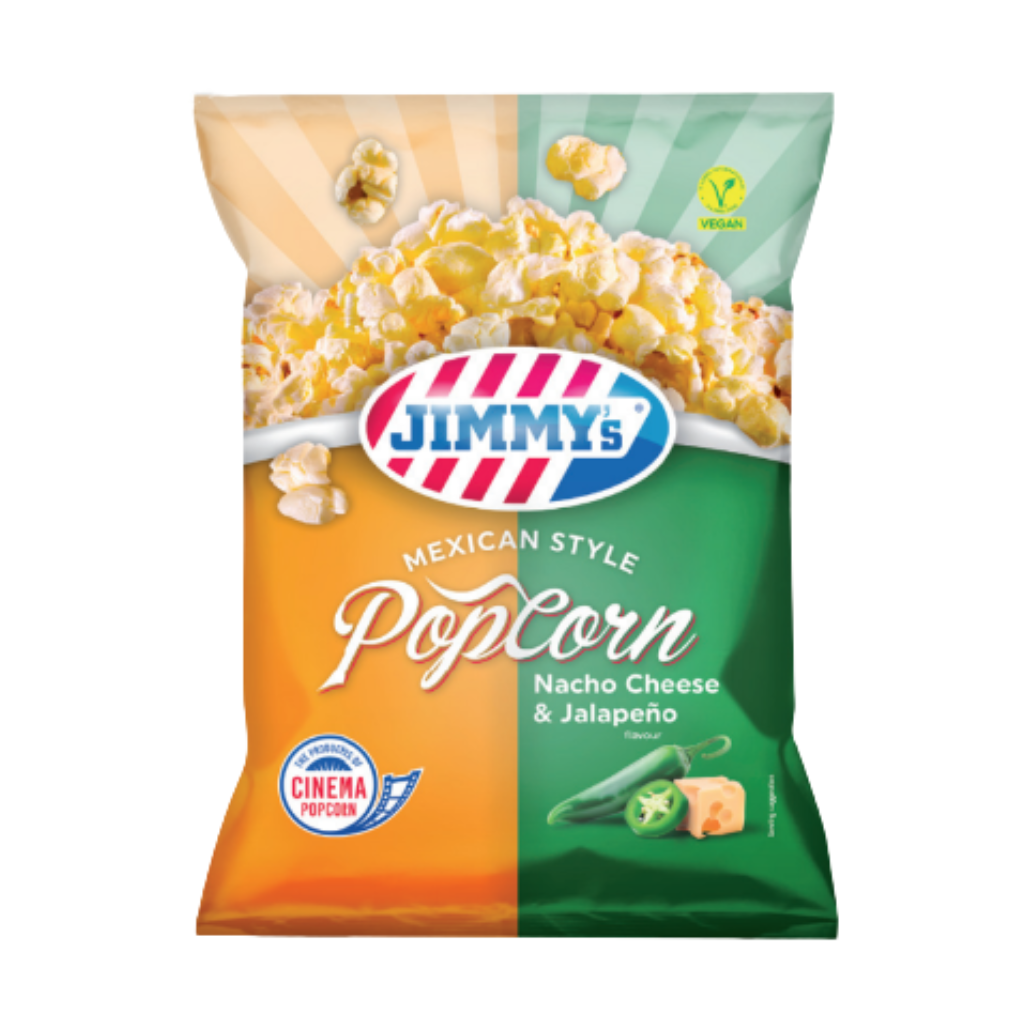 Jimmy's Popcorn Nacho Cheese & Jalapeno - My American Shop