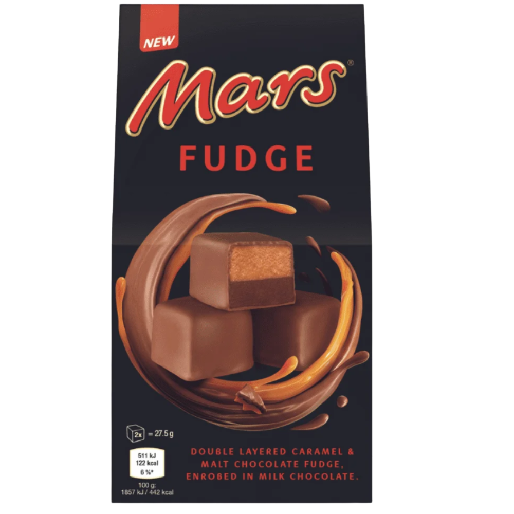 Mars Fudge Double Layered Caramel Malt Milk Chocolate - My American Shop
