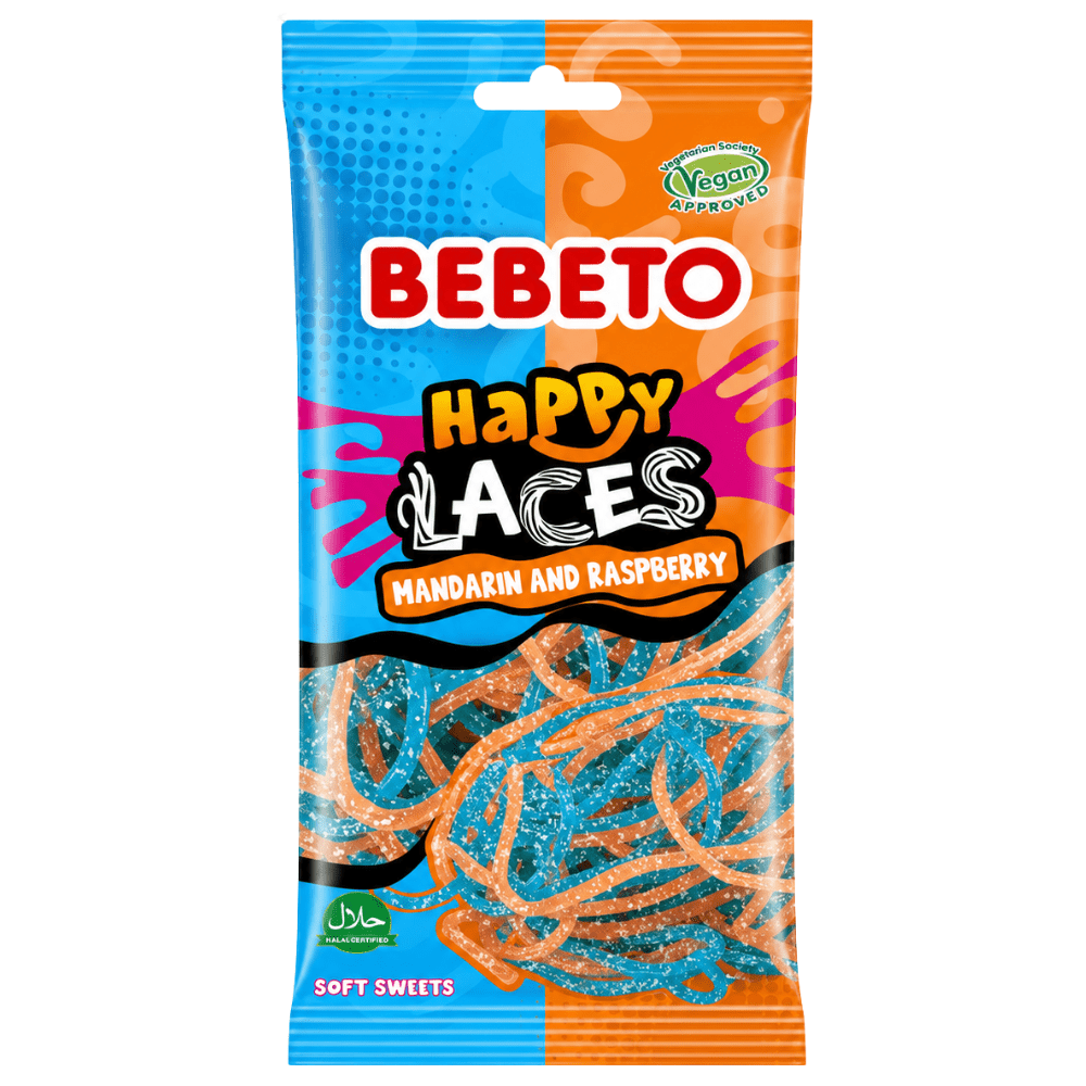 Bebeto Happy Laces Mandarin & Raspberry