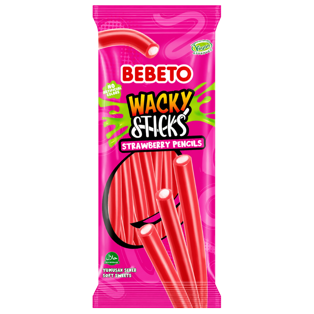 Bebeto Wacky Sticks Strawberry