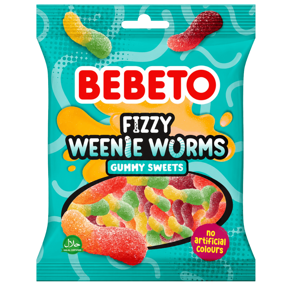 Bebeto Fizzy Weenie Worms